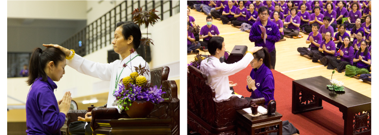 妙禅师父慈悲为新任师资李孟滢老师灌顶授证.